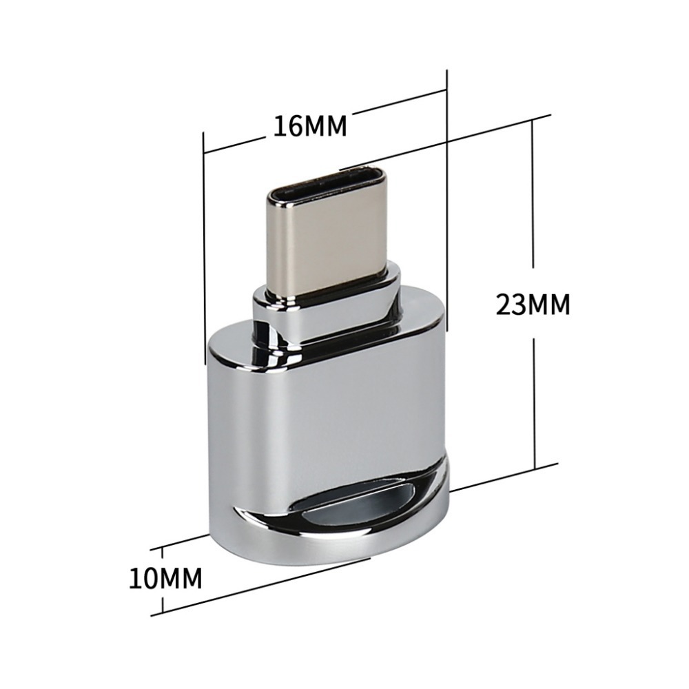 Wholesale Type-C to TF memory card reader, mini adapter, mobile phone and tablet connection memory card converter Item Picture