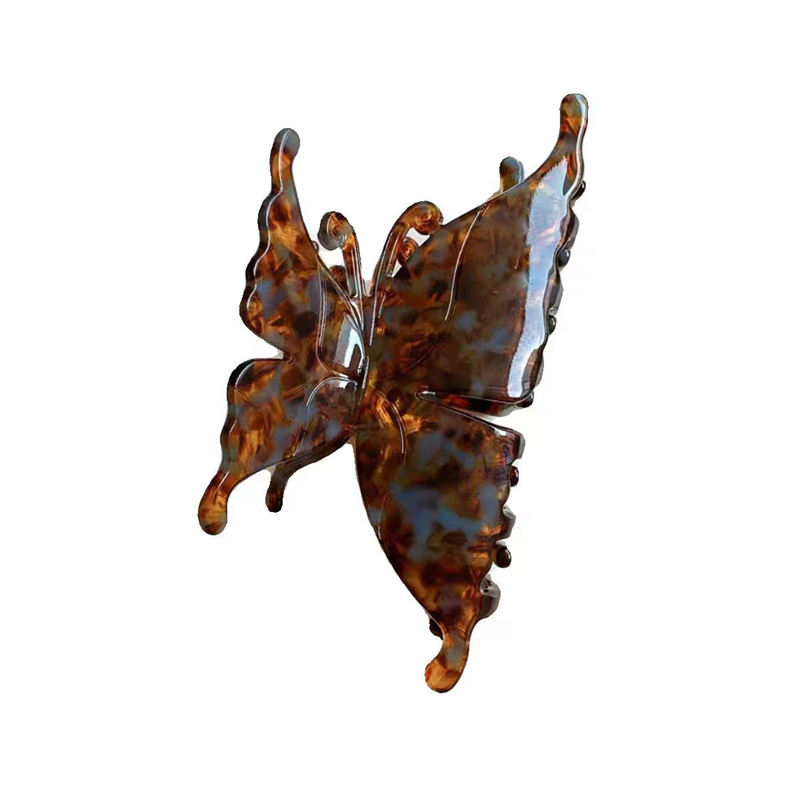 Midsummer Butterfly ~ Super fairy-like butterfly Grab Women 2024 New high-end Hairpin, elegant shark clip at the back of the head Item Picture