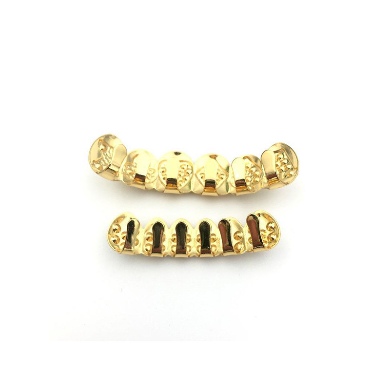 Cross-border European and American braces, hip-hop accessories, zircon braces, fashionable and exaggerated hip-hop style, supplied by hip-hop manufacturers Specification drawing