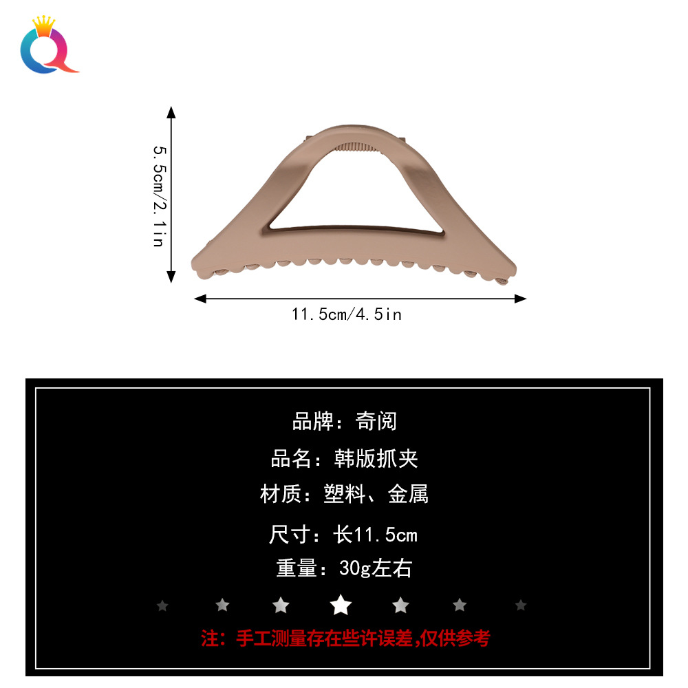 Qiyue Cross-border Matte ins hair clips, large shark clips, high-end styling hair clips, children's hair accessories wholesale Application Scenario