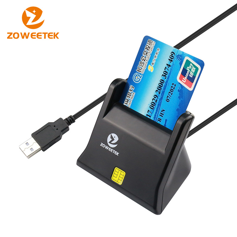 Zoweetek chip CAC Smart Card Reader for bank tax filing Specification drawing