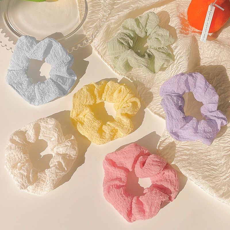 Hair flower, hair accessory, hair band, fresh spring and summer, girlish large intestine, simple hair tie, hair tie, cute girl, sweet style, leather band full figure