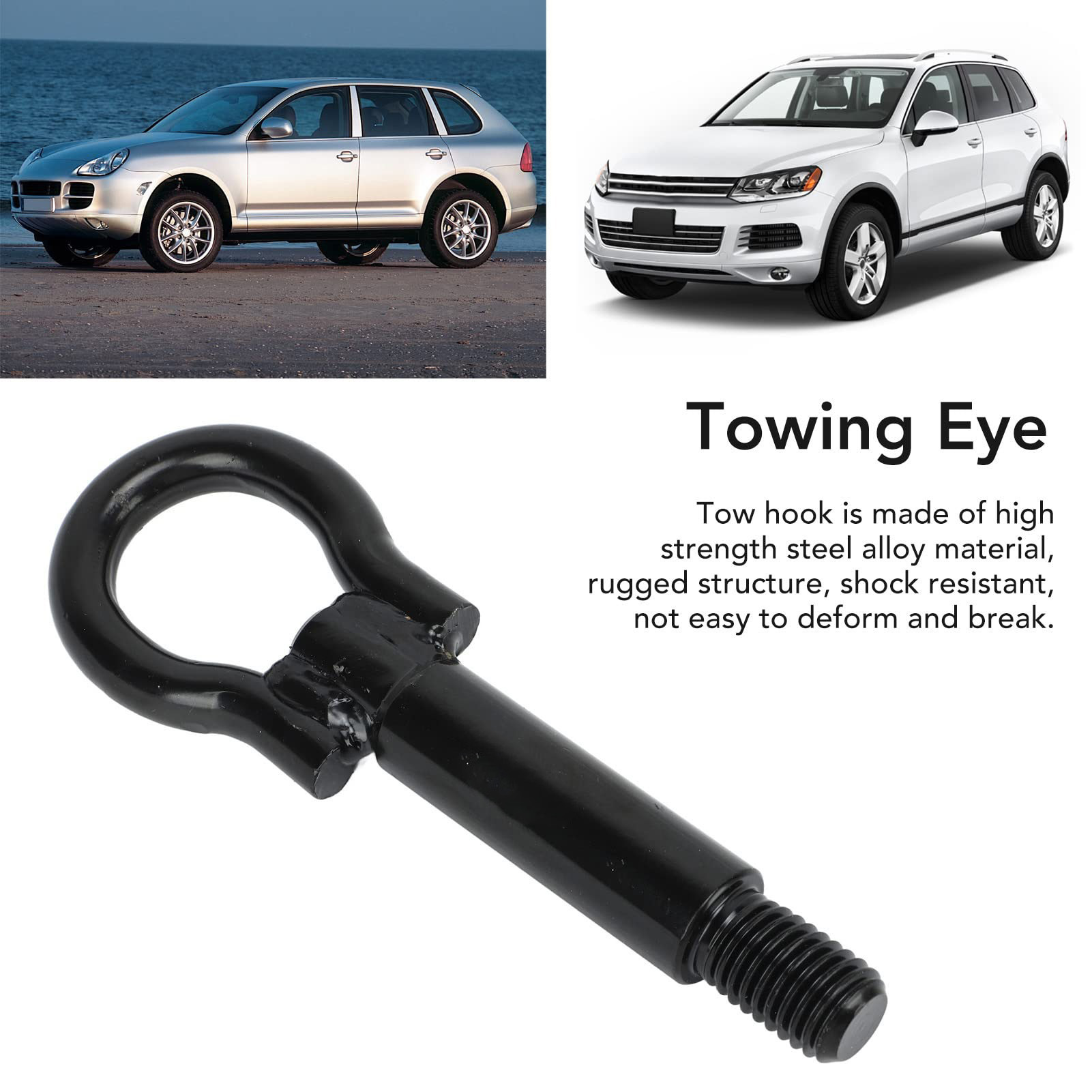 Applicable to SAAB 9-3 2002-2010 car front bumper towing hook ring 12783977 details Picture