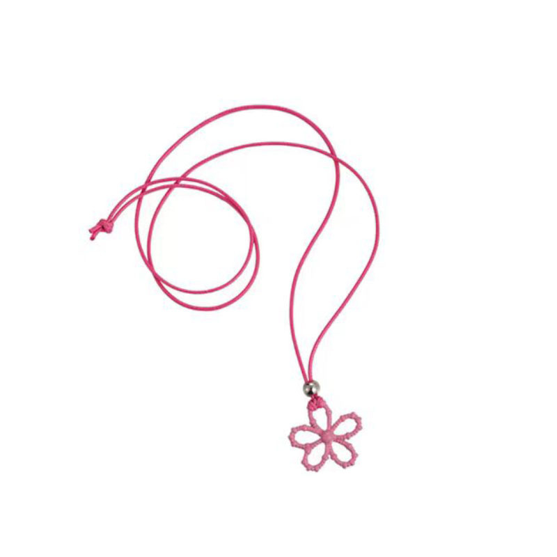 Dopamine colorful hollowed-out flower necklace for women, a unique Korean design with a high-end, delicate and sweet collarbone chain for women Item Picture