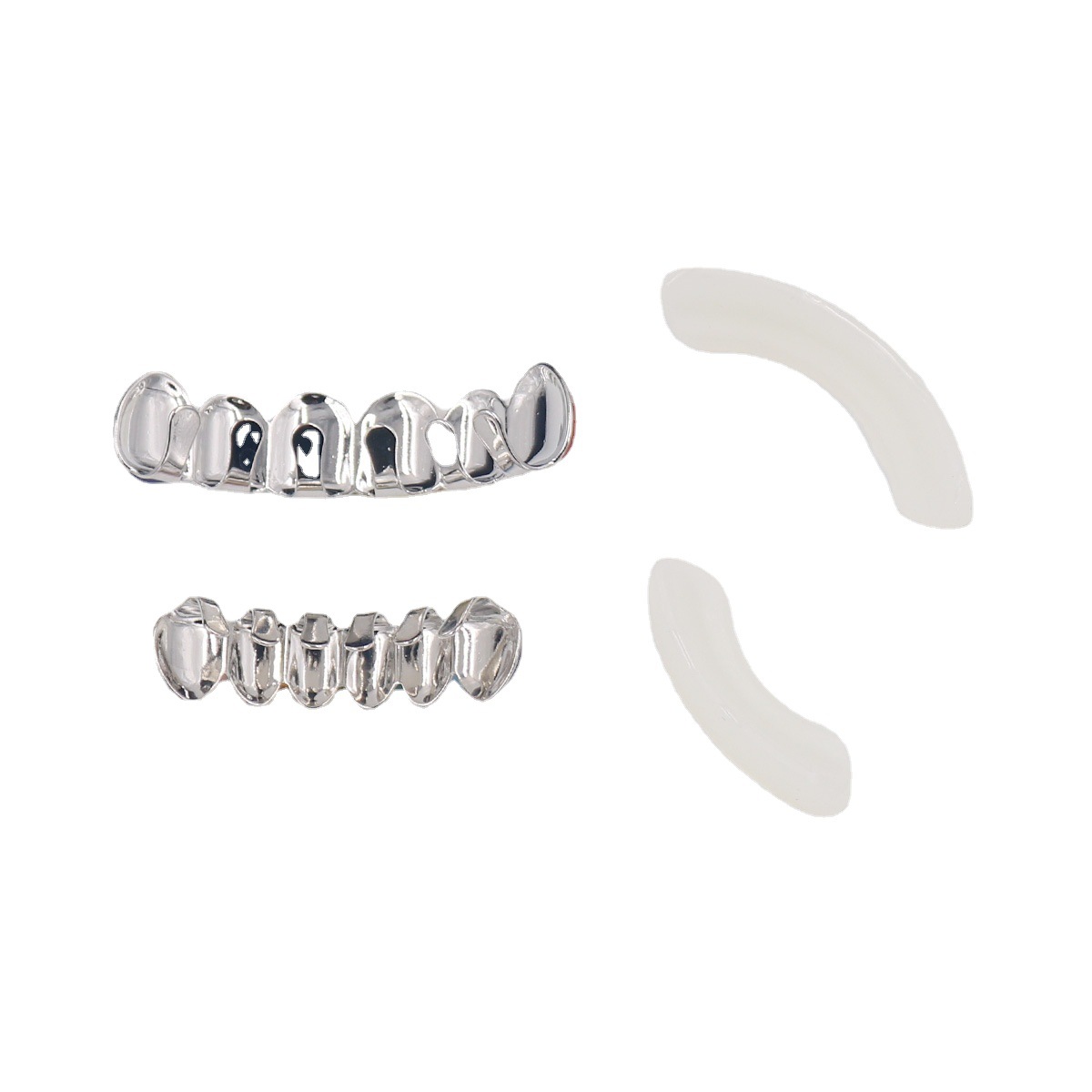 New and popular hip-hop braces with a European and American style that are selling well on Amazon, and colorful oiling teeth are supplied by HIPHOP manufacturers Item Picture