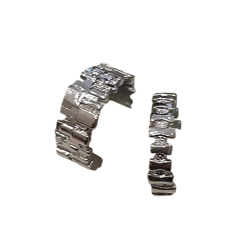 Irregular texture, cold style, niche design sense, open ring, women's fashion, individuality, food ring, Instagram trend, cool Item Picture