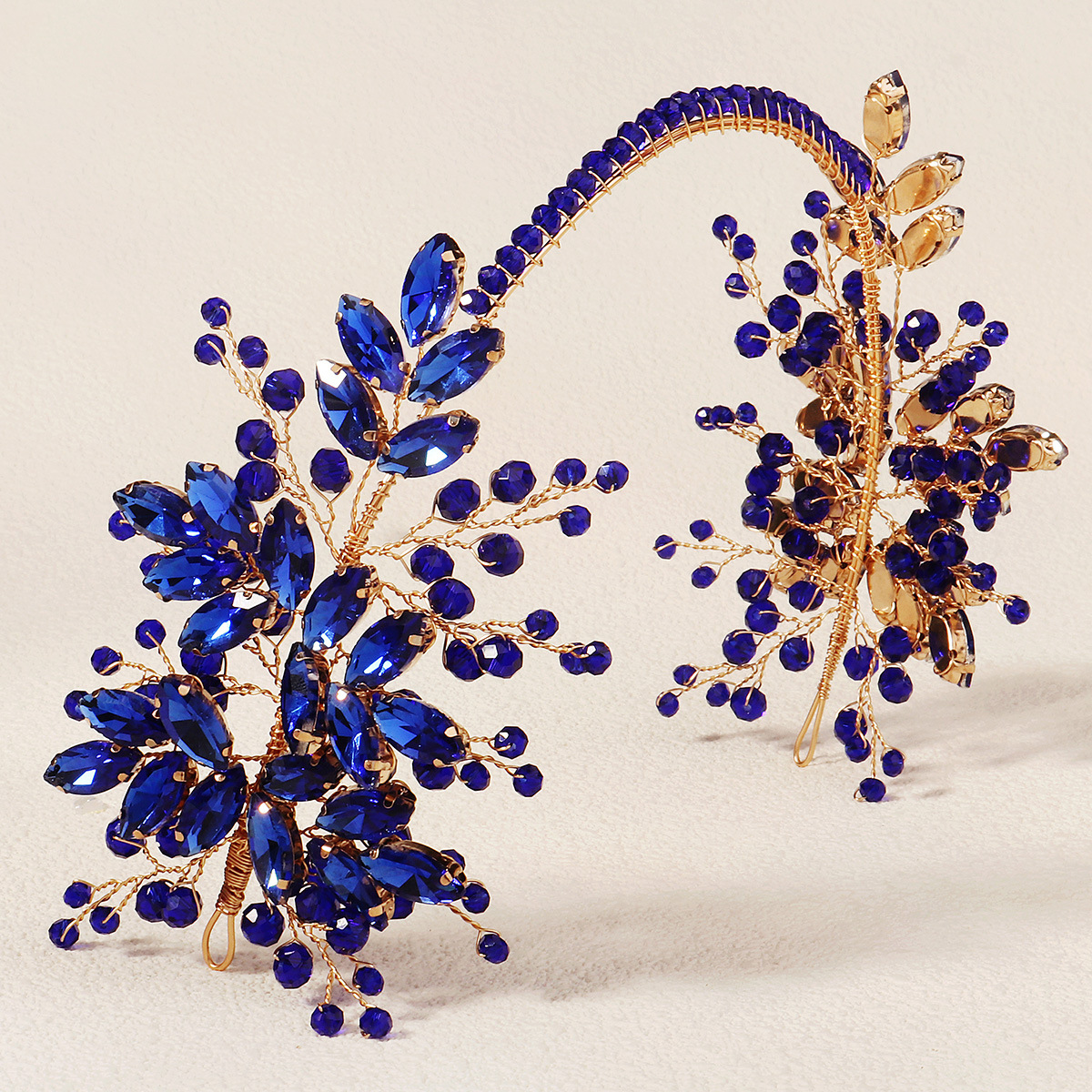 New cross-border trade crystal hair band, exotic style, super fairy-like handcrafted headwear, high-end and versatile water diamond bride headband details Picture