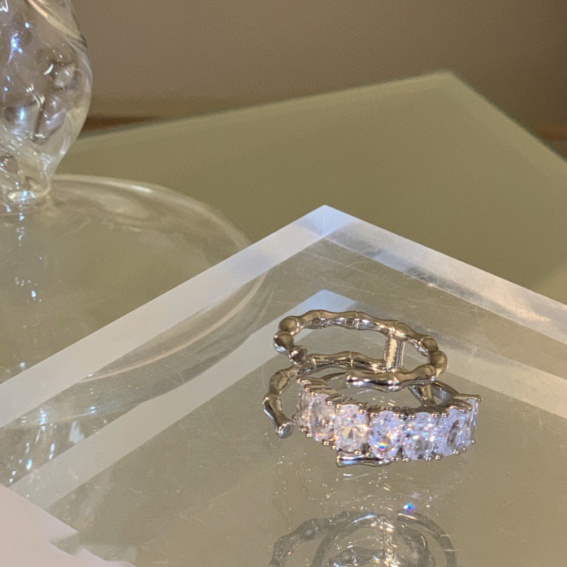 A niche design zircon layered ins cold style diamond-encrusted fashionable open ring, a high-end and personalized ring trend for women Application Scenario