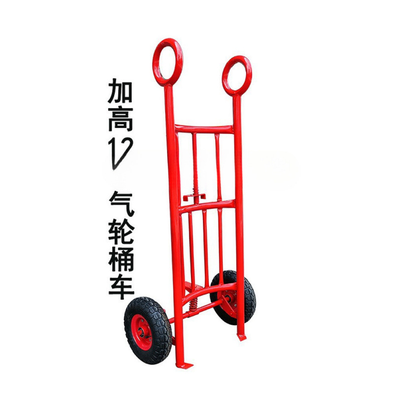 Jiapai oil drum transporter, oil drum lifting trolley, drum moving trolley, hand-pulled oil drum trolley, iron drum and round drum forklift, free shipping wholesale details Picture
