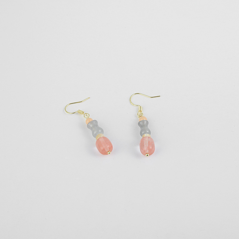 New Chinese-style retro bamboo joint jade earrings, women's niche design sense, high-end light luxury ancient-style earrings, stud earrings and earrings Application Scenario