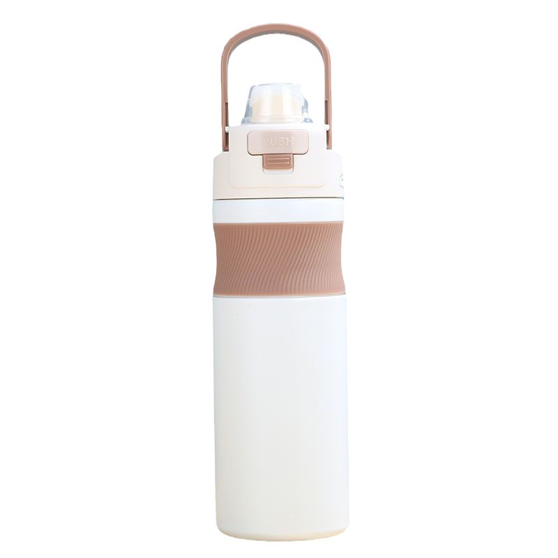 New large-capacity student insulated cup, portable and portable for sports, office work and going out, keeping warm and cold, men's and women's water cup Item Picture