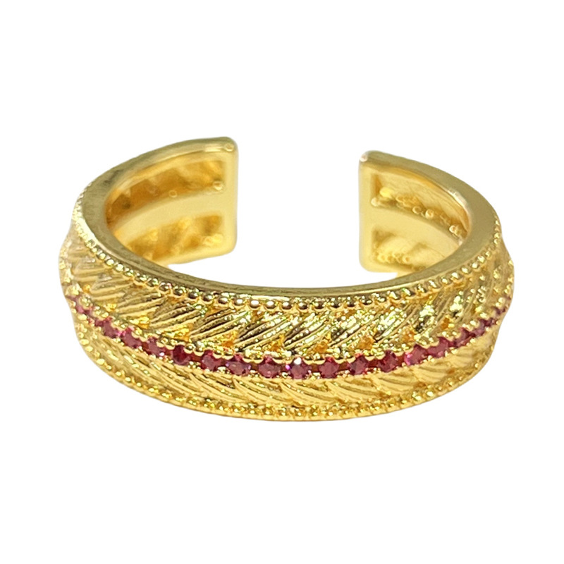 The ancient-style light luxury high-end butterfly wheat ear opening ring for women, the exquisite snake-shaped bow, the elegant and niche ring trend Item Picture