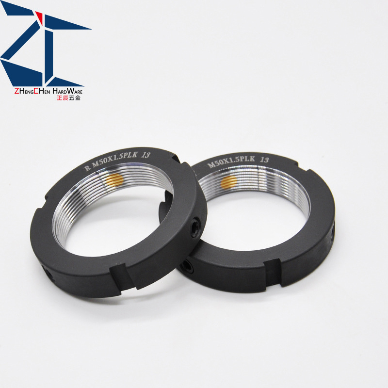 The Zhengchen R-type radial precision lock nut locks the screw bearing of the CNC machine tool to prevent the loosening of the round nut Application Scenario