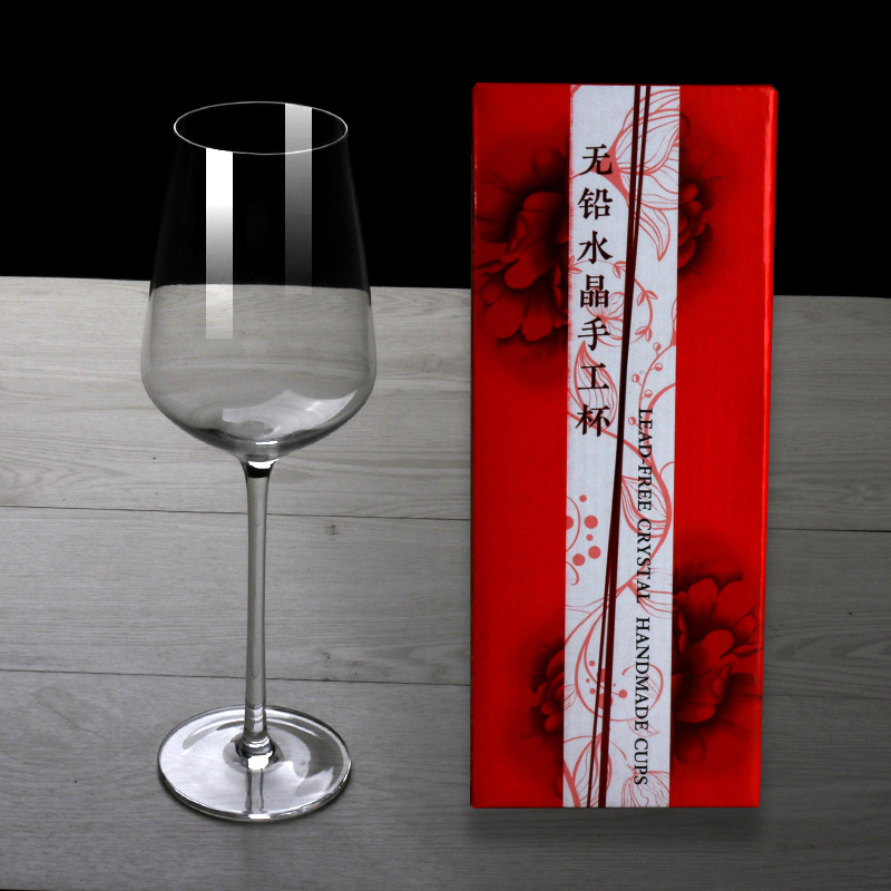Handcrafted crystal red wine glasses, tall wine glasses and wine glasses, single gift box set, given by the winery and sold directly by the manufacturer full figure