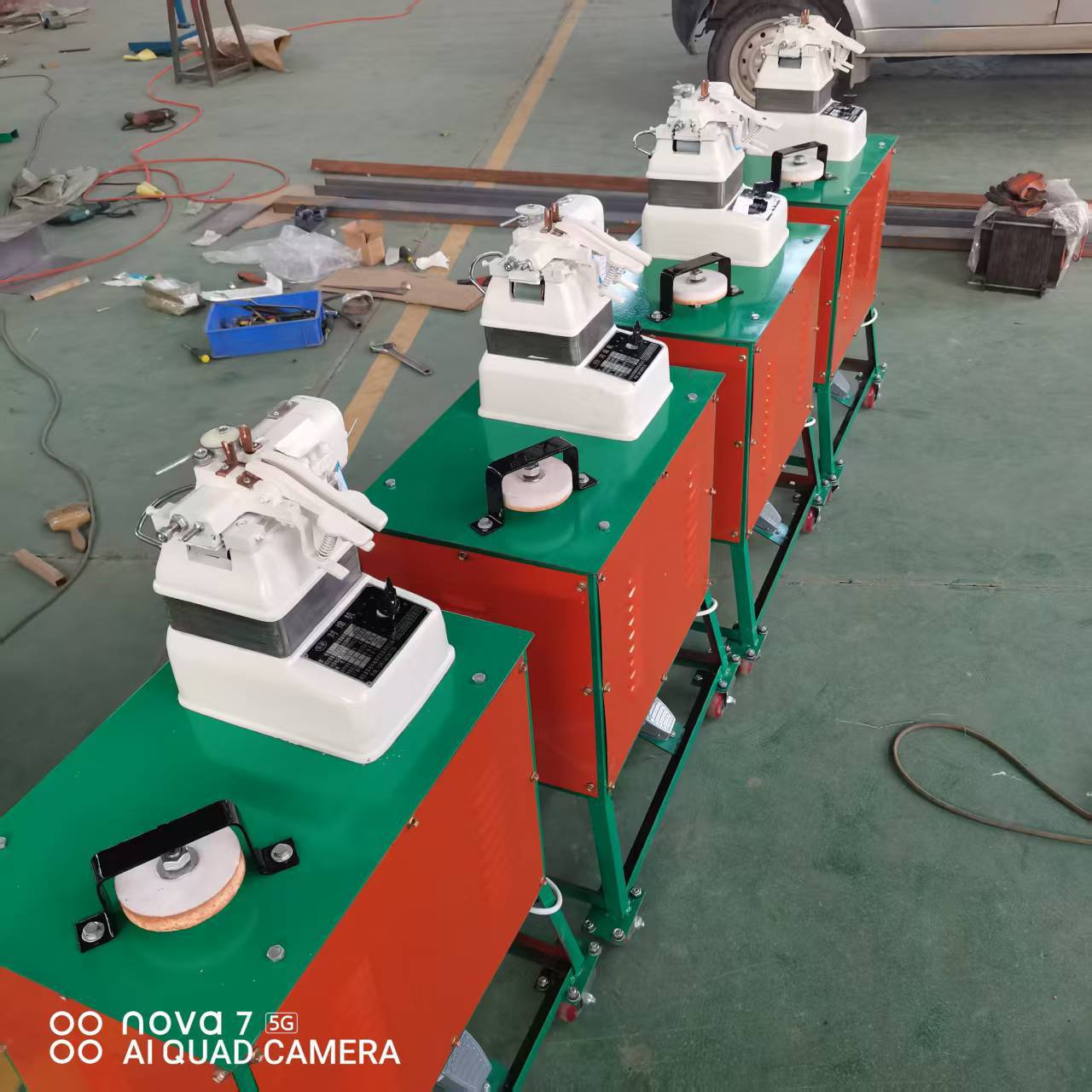 Pneumatic steel bar butt welding machine, wire drawing, small metal stainless steel spot welding machine, UN type iron wire joint machine Specification drawing