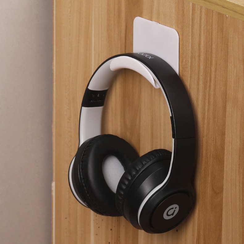 Wall-mounted headphone stand without drilling holes, under-table gaming bracket, head-mounted bracket, hook bracket, hanging headphone stand Application Scenario