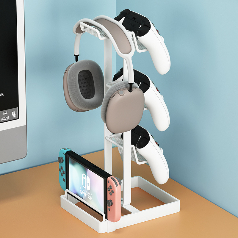 Headphone stand, head-mounted controller, game rack, hanging bracket, gaming phone, headset, desktop computer storage wonder Item Picture