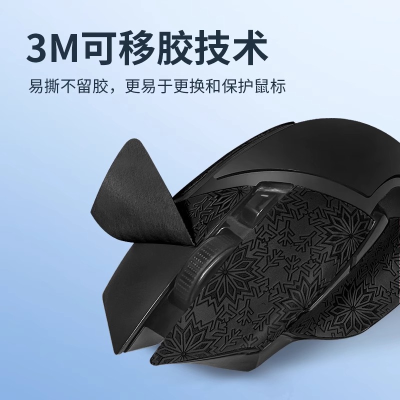 Razer Baselis V3 Mouse anti-slip Sticker PRO, Little Baselis Mouse Sweat-absorbing Sticker Back Patch Application Scenario