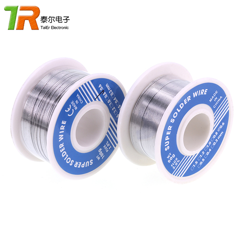 Small roll solder wire, solder wire diameter 0.6/0.8/1.0MM, purity 63%, 50g / 100g, 50g Item Picture