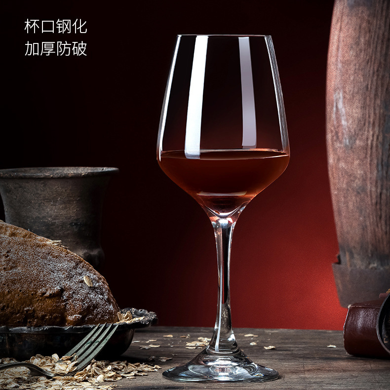 Glass wine glass set for home use, large-capacity European-style glass crystal highball wine glasses details Picture