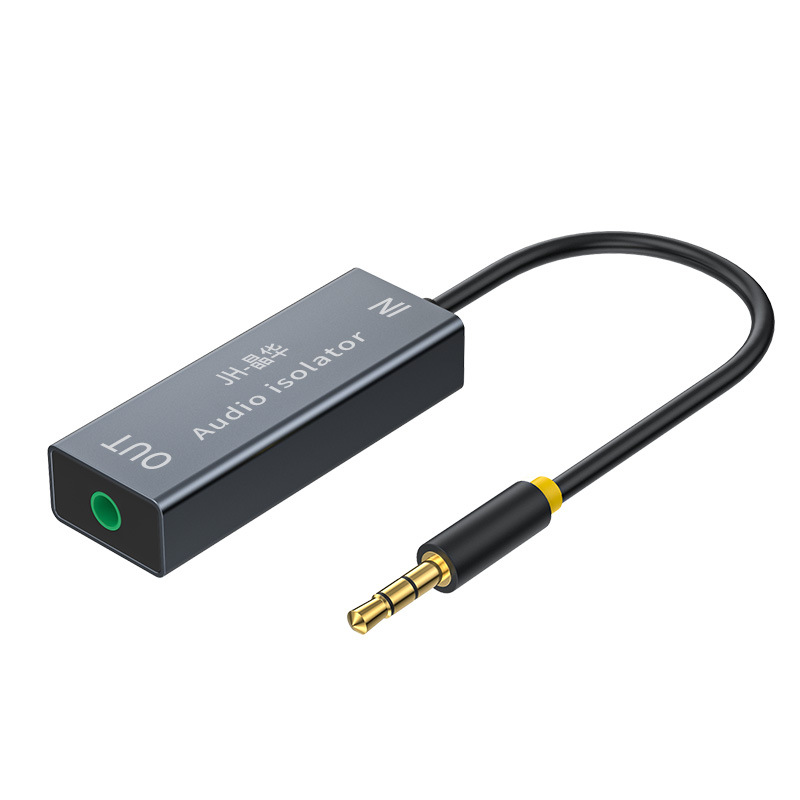 Audio isolator, 3.5mm audio common ground noise vapor signal anti-interference filter, current sound filter Item Picture