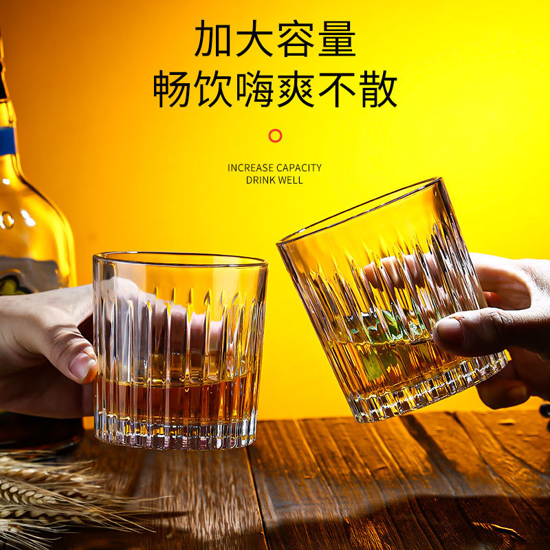 Whisky glasses, European wine glasses, high-end glass, household beer mugs, bar and KTV wine sets, Amazon wholesale full figure