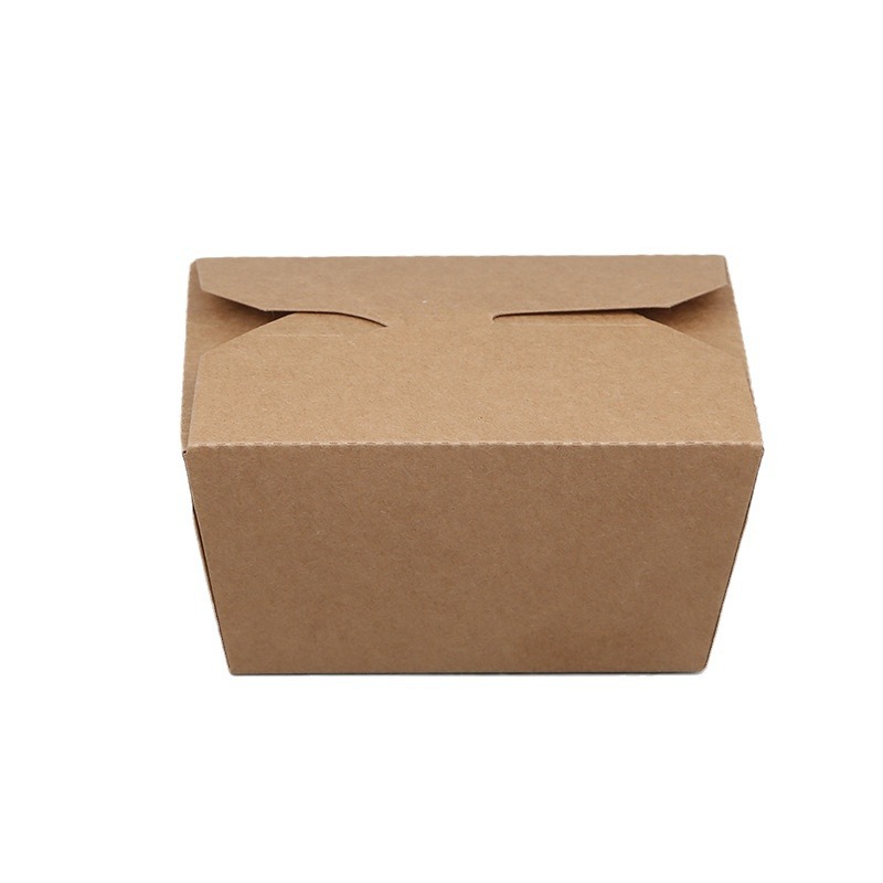 Large-capacity disposable kraft paper packaging boxes for deep-fried chicken takeout, insulated kraft paper packaging boxes in stock Item Picture
