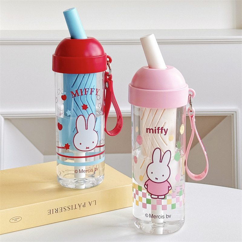 Authentic Mifiyebo straw cup, office worker tea-water separation tritan water cup, high appearance level plastic cup for girls details Picture