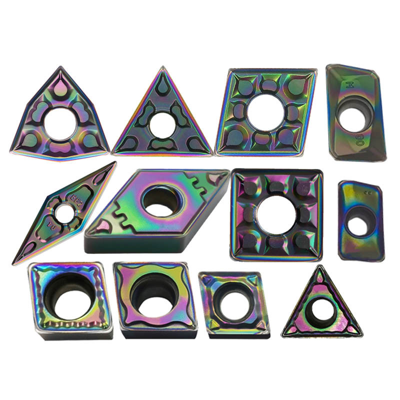 CNC blade WNMG080408 peach-shaped colored quenched part TNMG160404 precision turned hard steel Item Picture