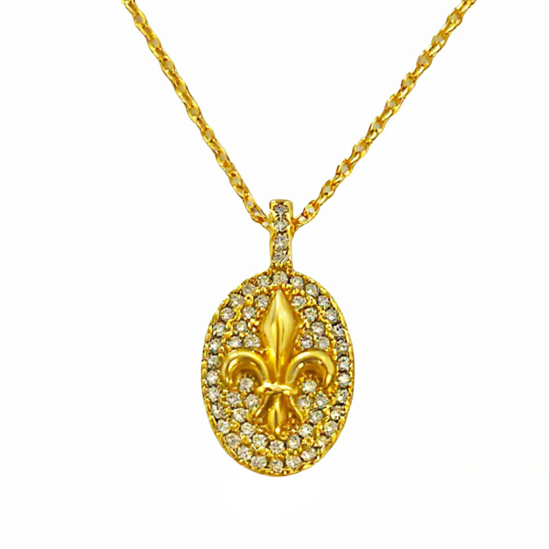 vintage French retro sparkling oval diamond Iris ring stud necklace, high appearance level and elegant set Item Picture