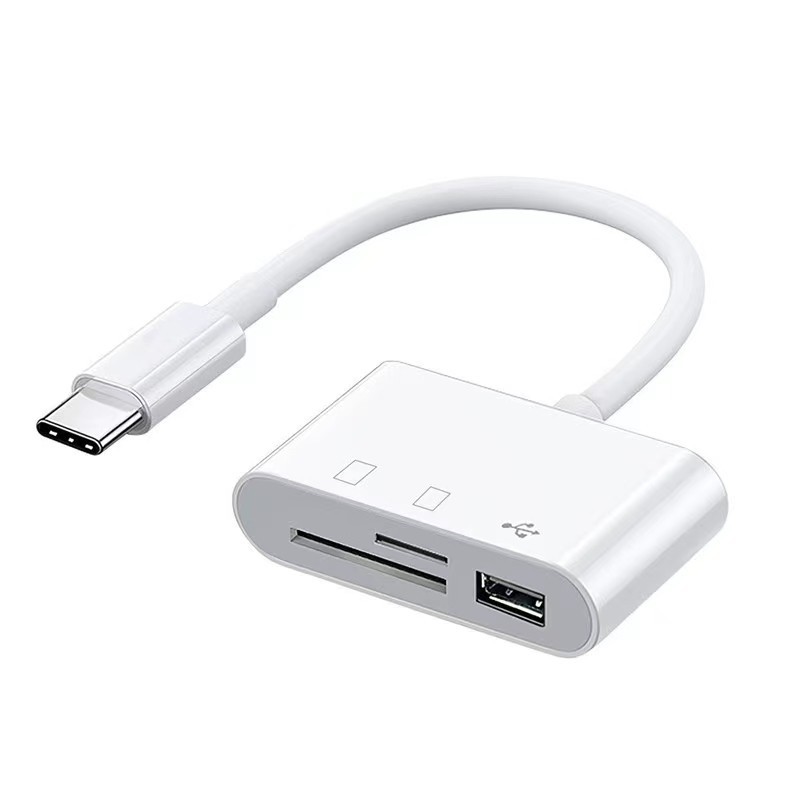 Three-in-one multi-functional OTG card reader, type-c adapter, USB cross-border memory card, camera TF high-speed Item Picture
