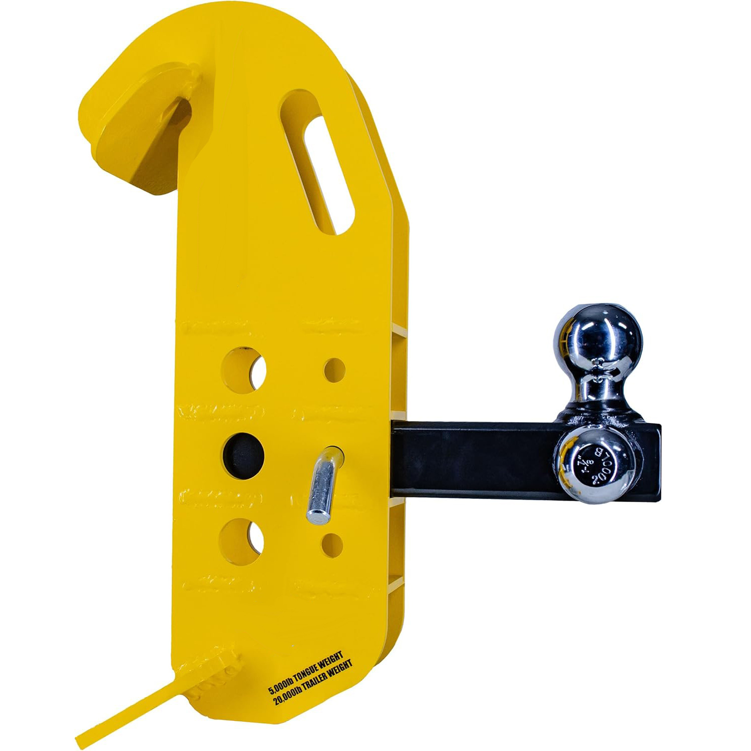 The 2-inch receiving port of the skid steer hook accessory is suitable for skid steer loaders and tractors Item Picture