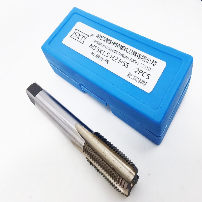 SXT Harbin machine tap W6542 high-speed steel straight groove tap M1, M3, M6, M8, M12, M14, M18, M20, M24 Specification drawing