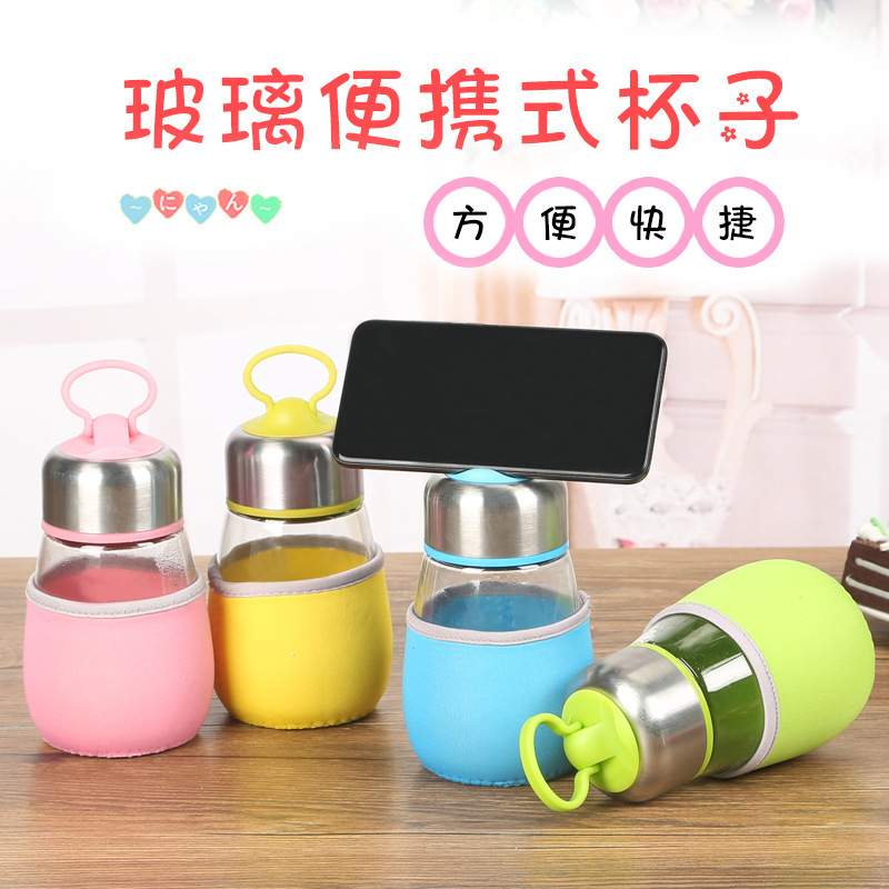 Creative glass cups, rabbit cups, gift advertisements, printed cups, penguin flower tea cups, customized printed logos details Picture