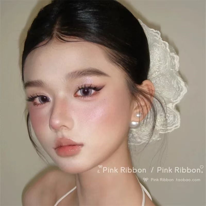 A new early spring style of Korean white lace hair tie headpiece, with a sweet French Korean girl style and a large intestine circle Specification drawing
