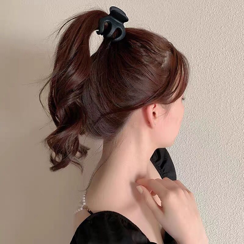 A large-sized high ponytail clip for fixing, the same style hair clip as Jin Chen's, a small claw clip headwear, and a shark clip on the back of a woman's head Application Scenario