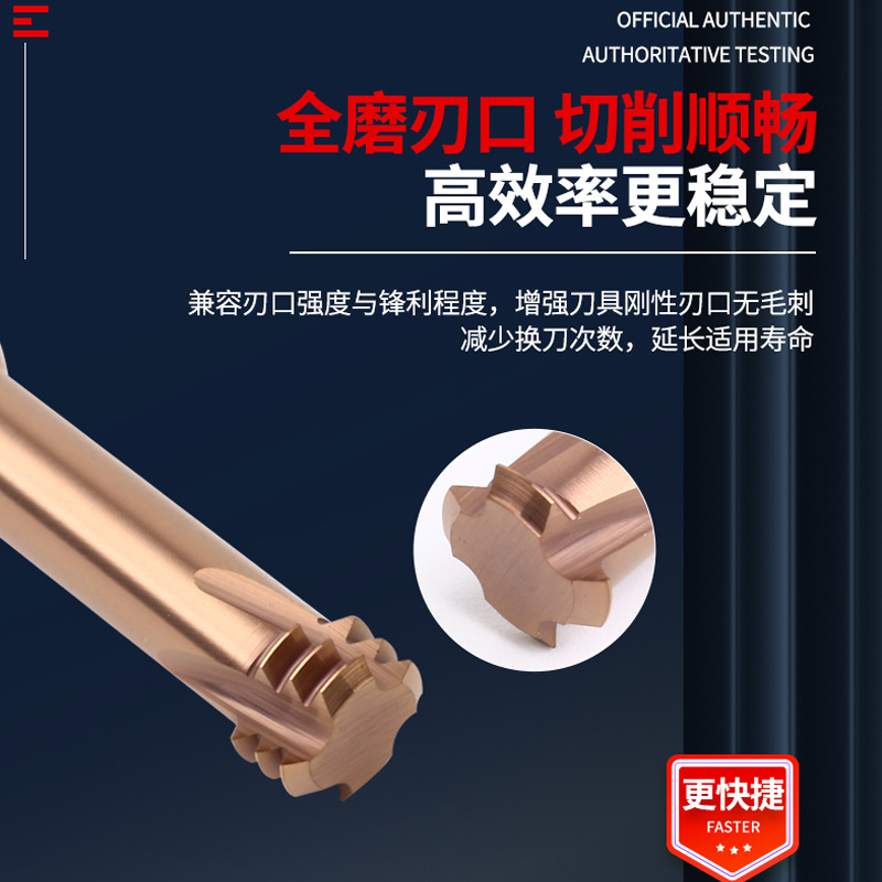 60-degree tungsten steel thread milling cutters, single-tooth and three-tooth alloy milling cutters, M2, M3, M4, M6, MCNC CNC center end mills Specification drawing
