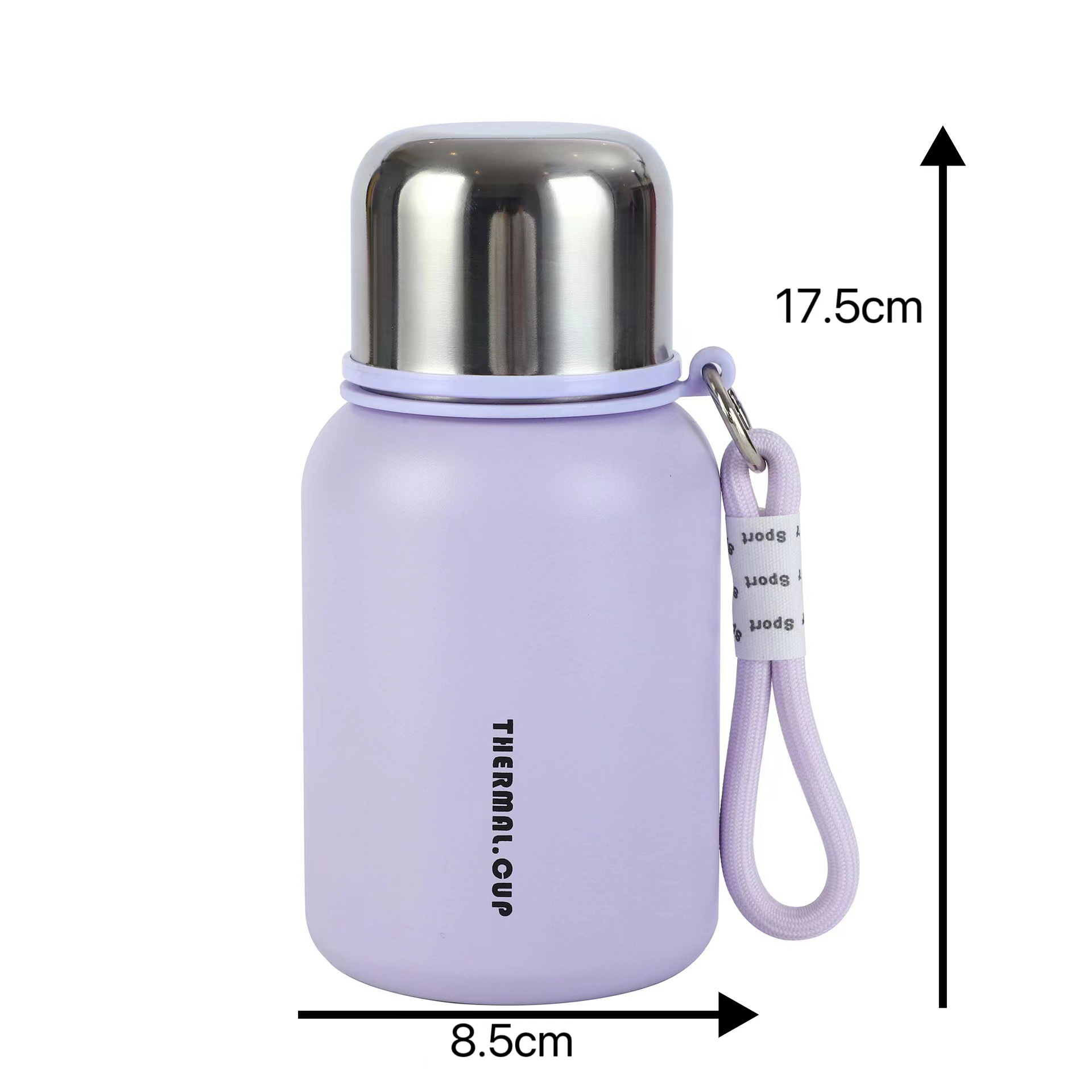 316 stainless steel insulated cup with LOGO printed, mini and small water cup, carrying a handle, high appearance level student cup Item Picture
