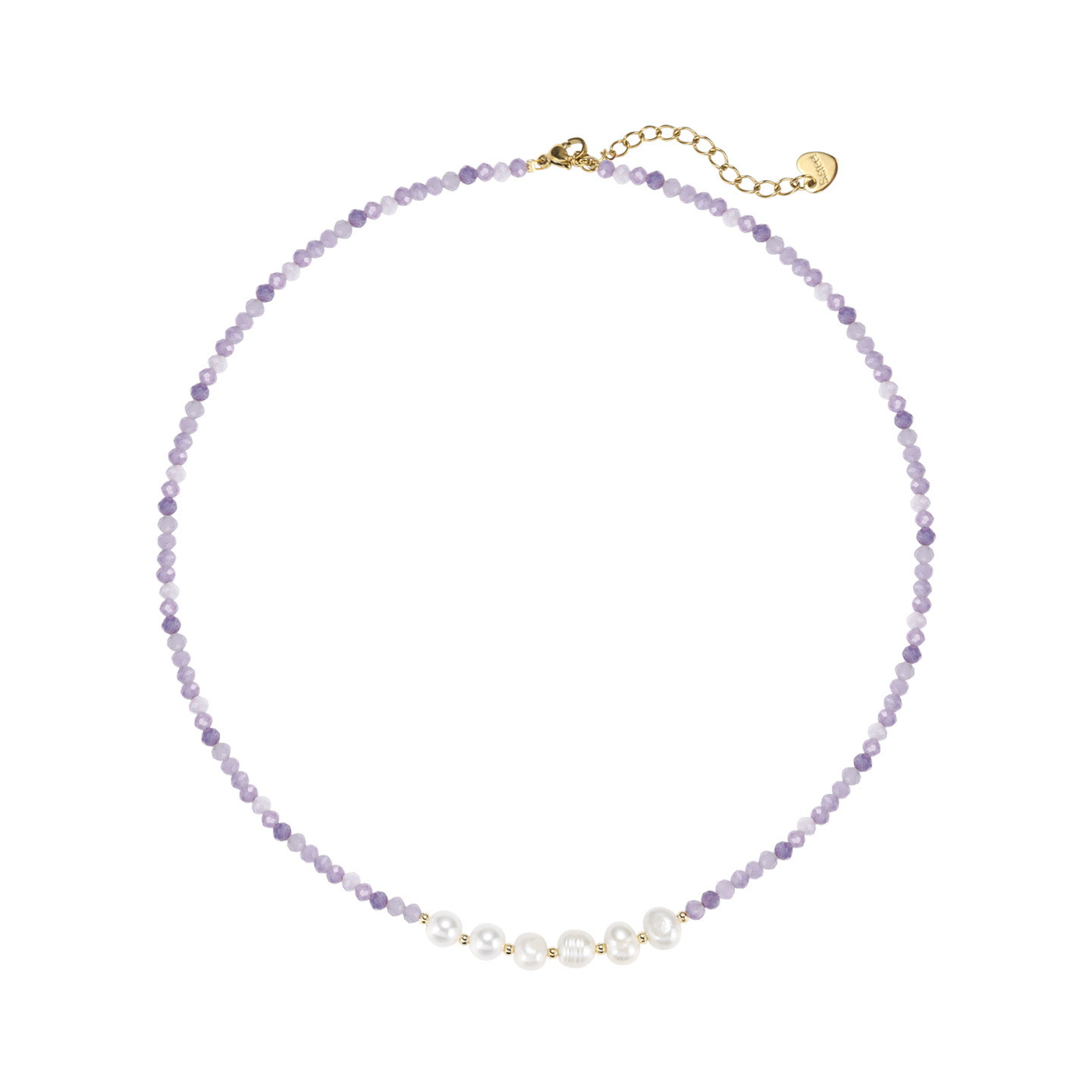 Sweet and fresh lilac pearl necklace, women's fashion, versatile, high-end and light luxury style, wholesale collarbone chain Item Picture