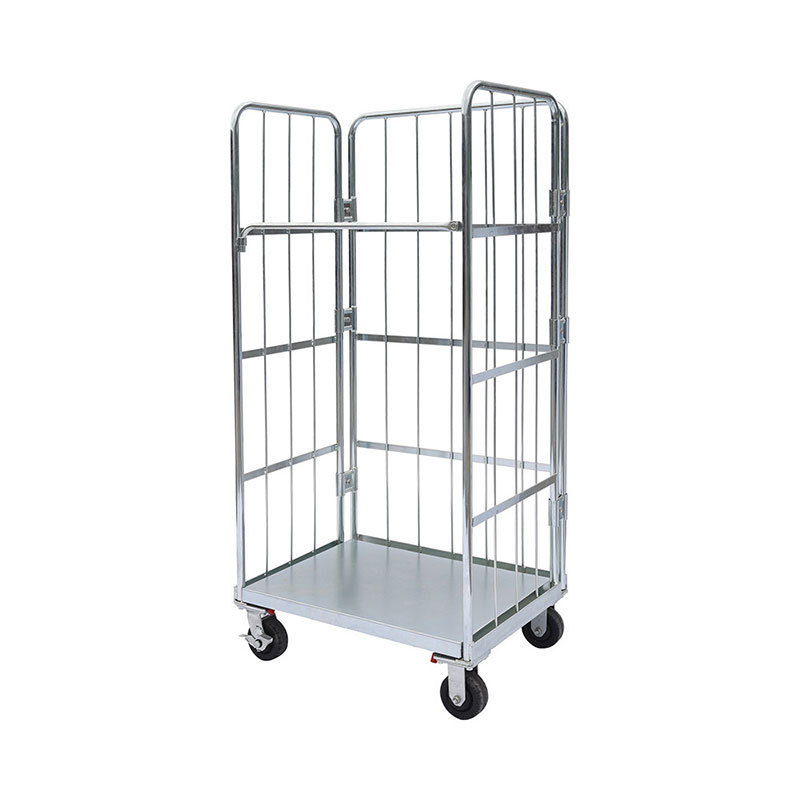 Factory direct sales of mobile heavy-duty turnover carts, grid-pushing folding express sorting carts and logistics trolleys wholesale Item Picture