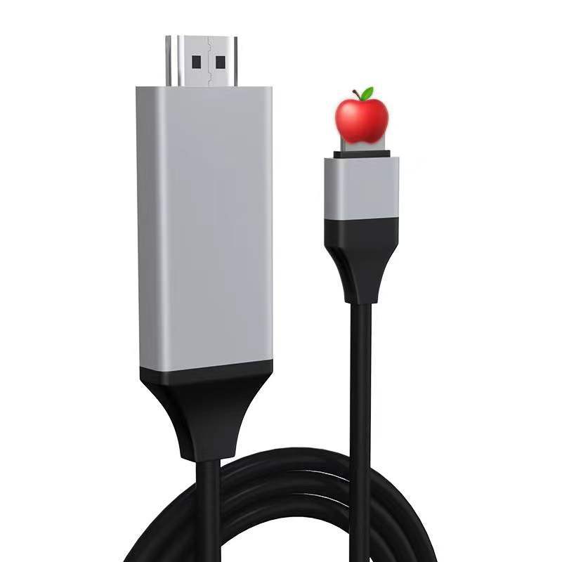This lightning to HDTV high-definition projection cable for converting iphones to HDTV screens does not require power supply Item Picture