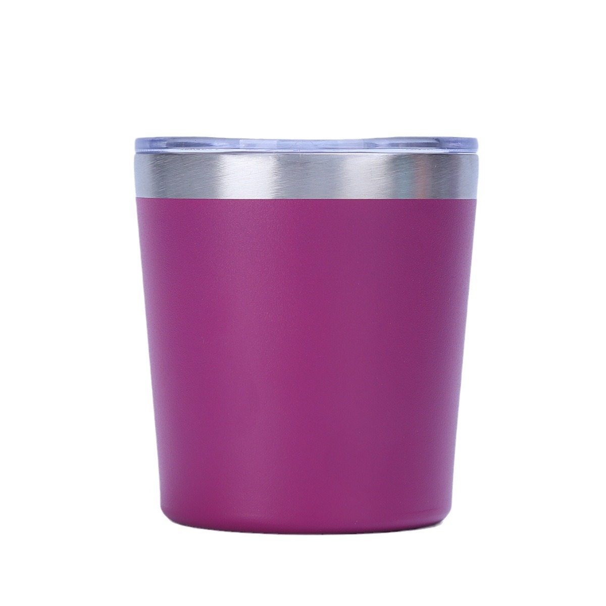 Factory direct supply of stainless steel vacuum double-layer insulated cups, outdoor high-appearance-level spray-painted cups, transparent cup LIDS, portable cups Item Picture