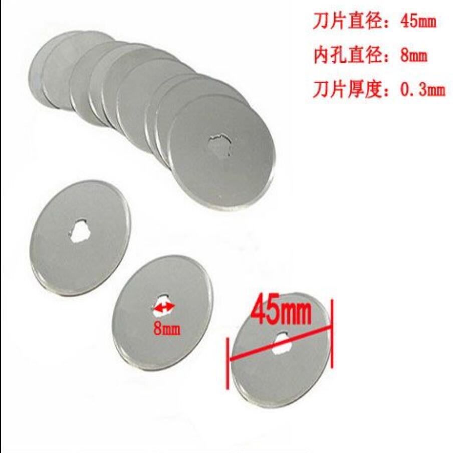 Wholesale of 28mm and 45mm small round blade leather cutting rotary wheel cloth knife paper cutting and cloth cutting blade circular roller knife full figure