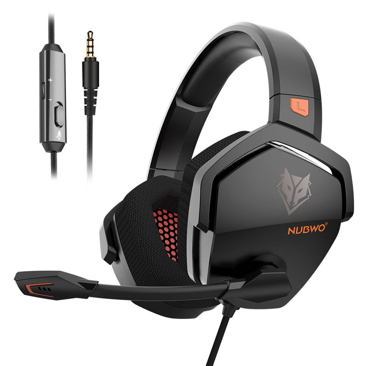 NUBWO/ Wolf Bowang N16 over-ear gaming headphones, wired headset, computer microphone Item Picture