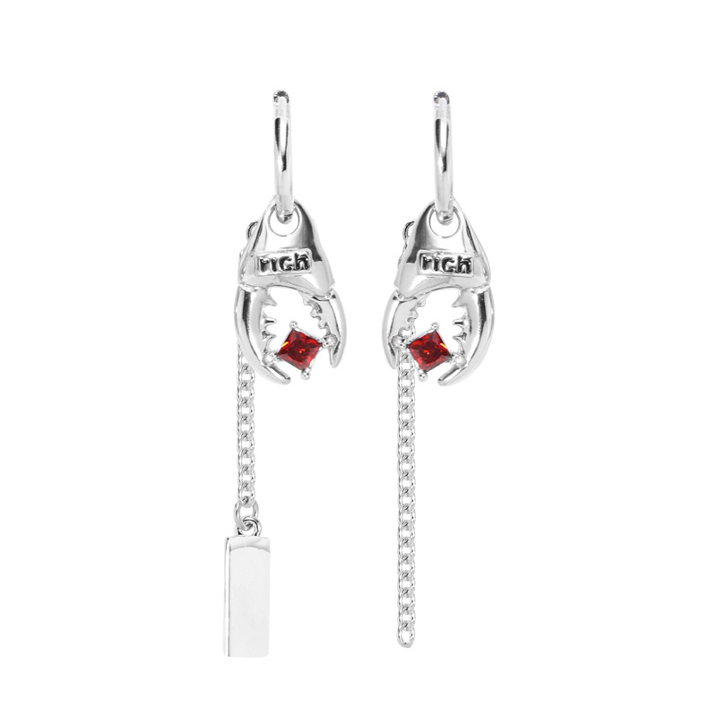 Unique and niche style crab claw earrings, exaggerated and high-end, novel and fashionable earrings, fashionable and individual original earrings Item Picture