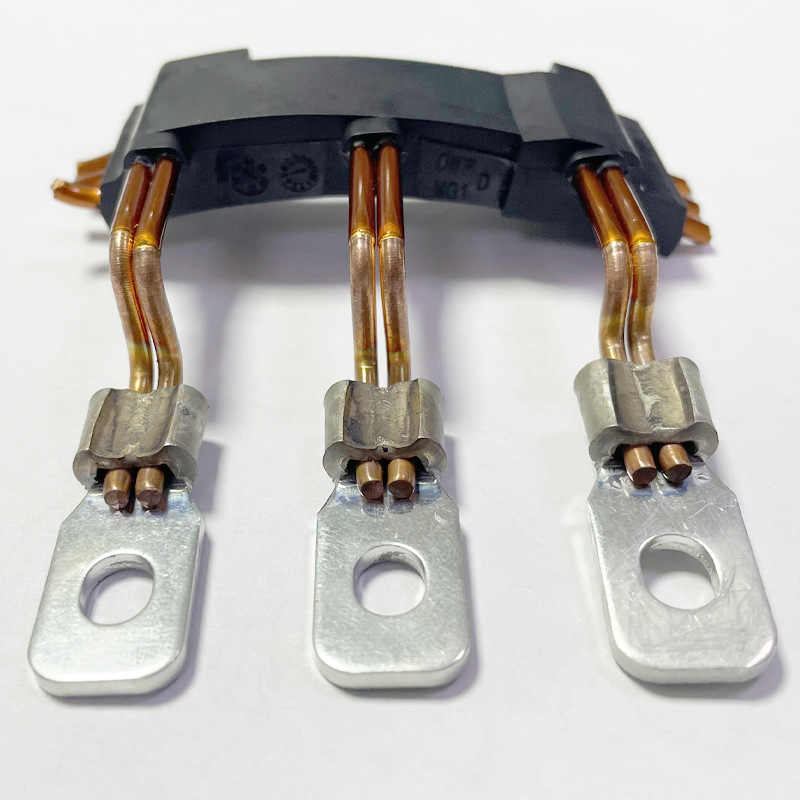 Terminal block, copper wire, copper sheet, motor rotor, enameled wire, parts, pin welding, spot welding machine, resistance welding, spot welding machine Item Picture