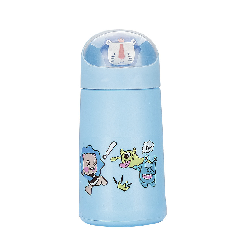 Cute and fun portable water cup, high appearance level cartoon glass cup, thickened durable sealed cup, children's and students' water cup Item Picture