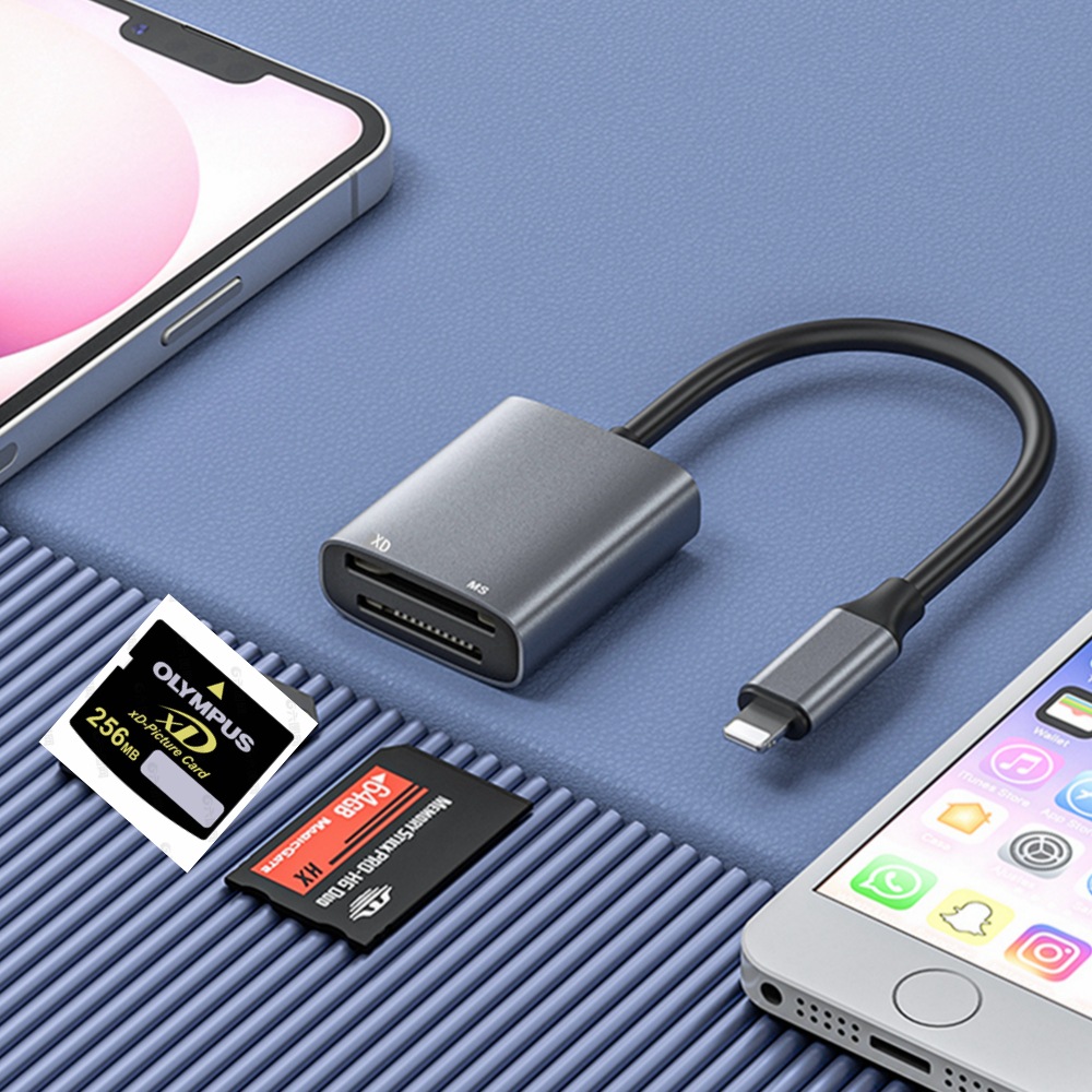 XD Card Reader MS Multi-functional dual-head USB type c 2-in-1 mobile phone Tablet computer Camera Companion details Picture