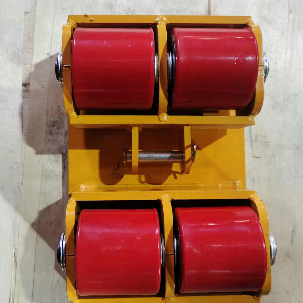 Tank transporter, straight-moving tank, universal rotating steel wheel transporter, heavy object displacement, heavy-duty small tank for transportation Application Scenario