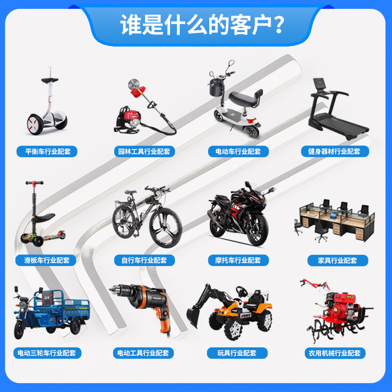 Wholesale of nickel-plated hex socket wrenches, L-shaped screwdrivers, wrenches, furniture, electric bicycles, and flat-head hex keys Application Scenario